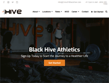 Tablet Screenshot of blackhiveathletics.com